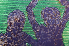 Deux danseurs, gravure et aquatinte surréaliste de Martin Barooshian