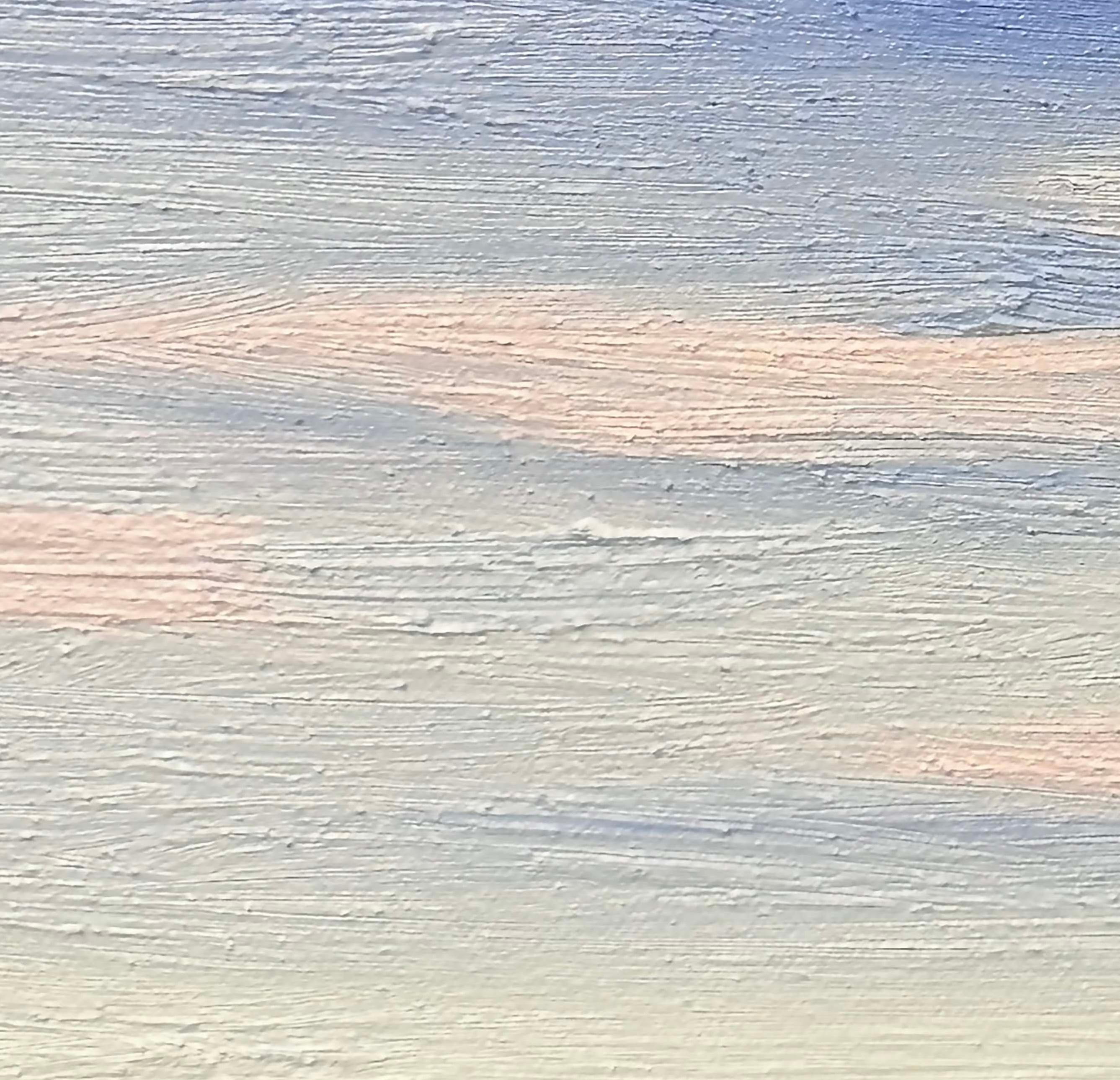 Good Day Moon, 24 x 18 pouces Mandala abstrait dans un paysage Peinture en média mixte - Abstrait Painting par Martin Benson