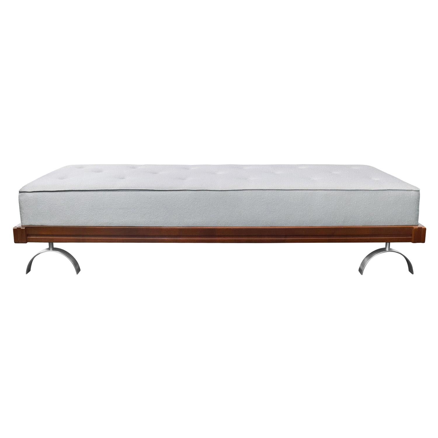 Martin Borenstein Elegant Daybed/Bench with Sculptural Legs, 1950s For Sale