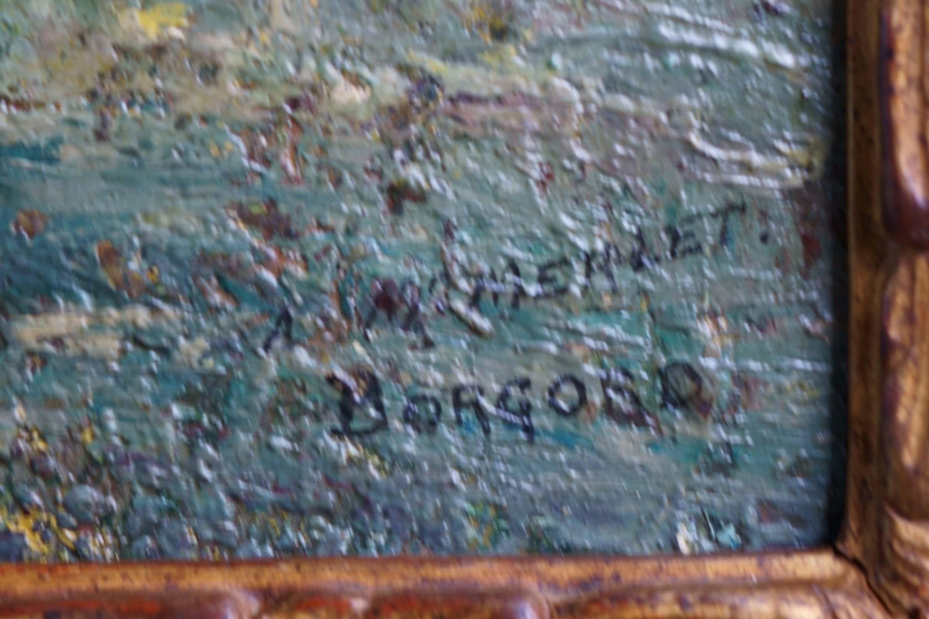 Martin Borgord (1869-1935), pintor noruego nacionalizado estadounidense, activo en Estados Unidos, Francia y Holanda. bañista