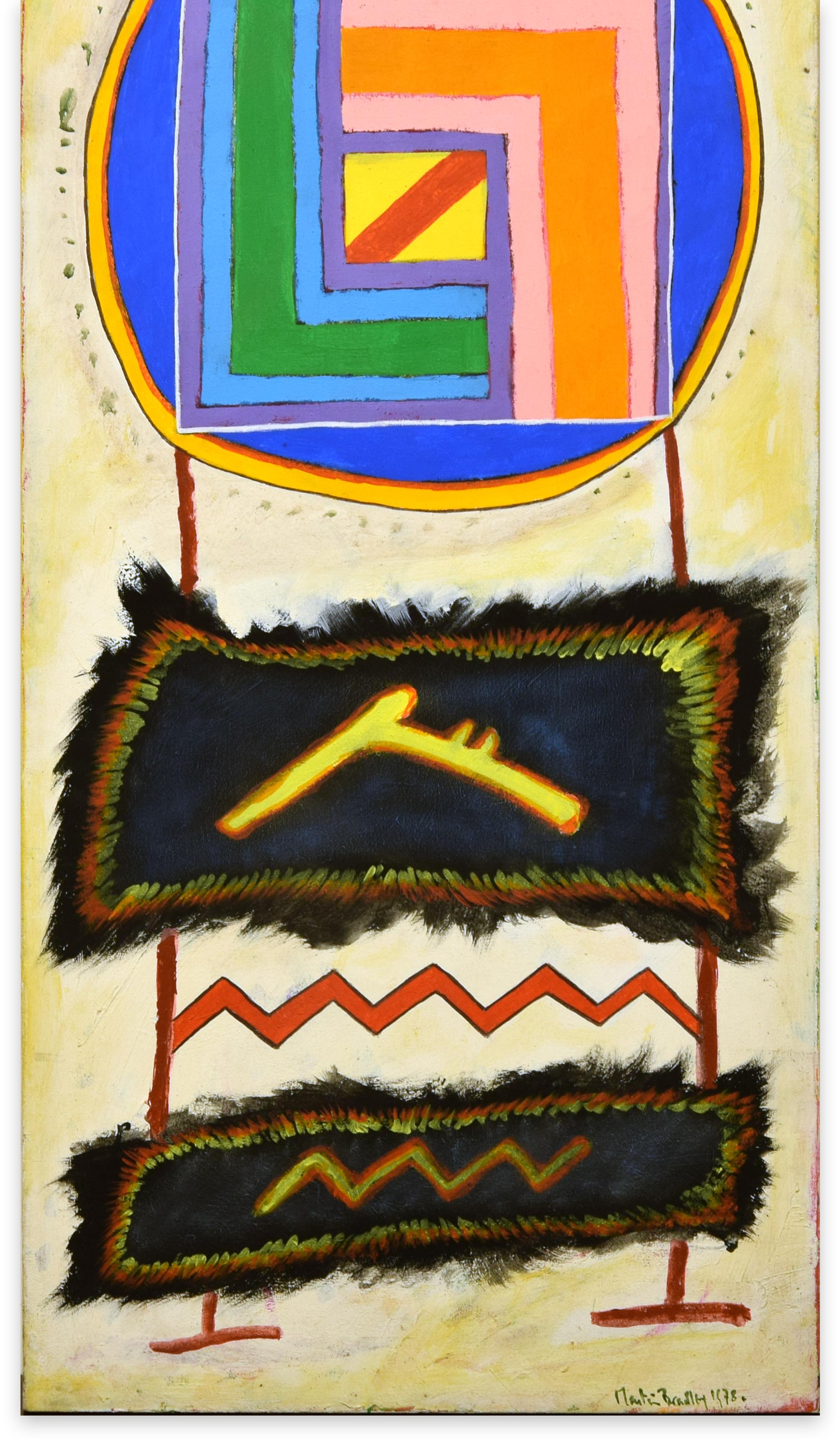 Goat Spirit - Mixed Media on Canvas by Martin Bradley - 1978 1