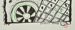 Madness Wheels - Lithograph by Martin Bradley - 1970s