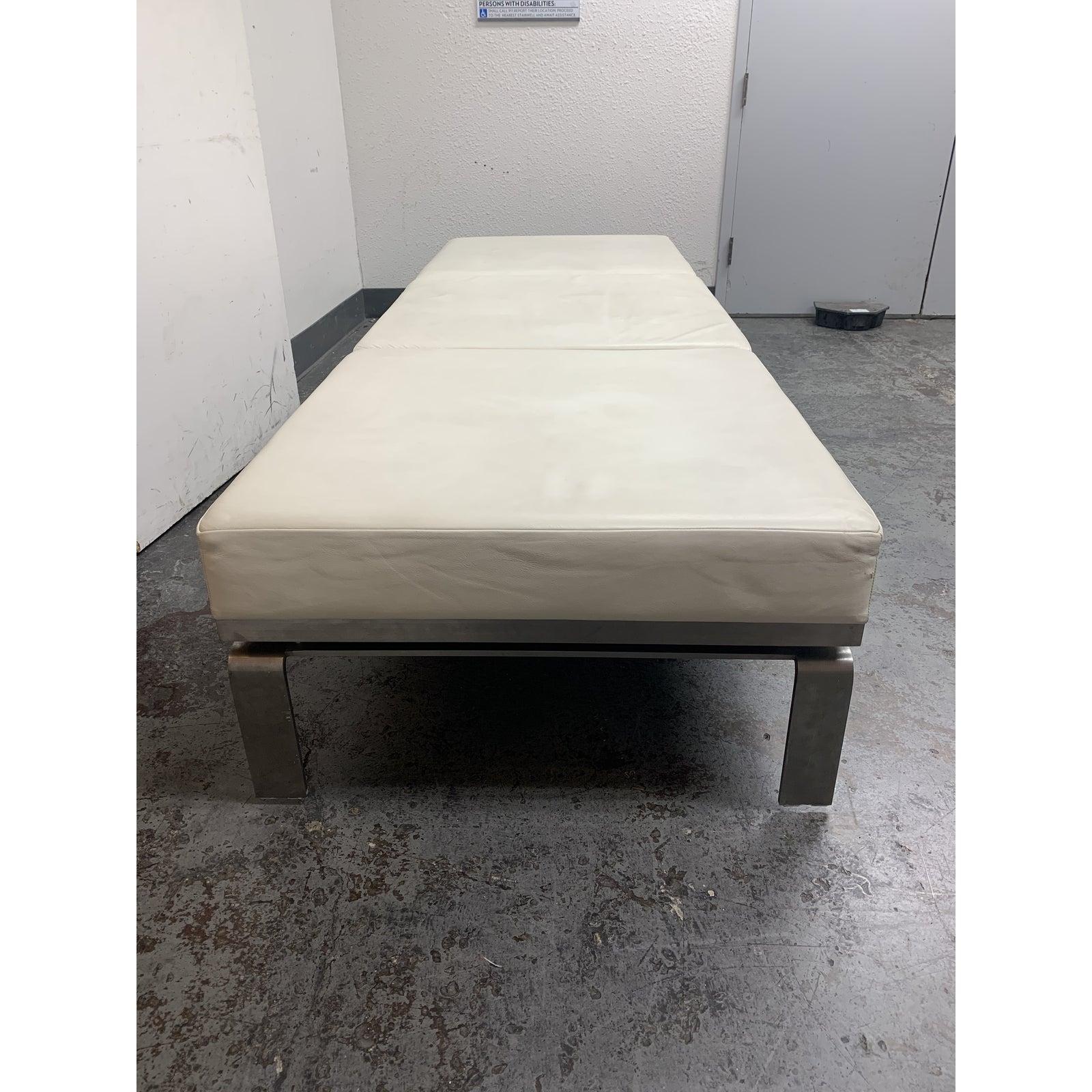 Martin Brattrud Custom One Leather Bench In Good Condition For Sale In San Francisco, CA