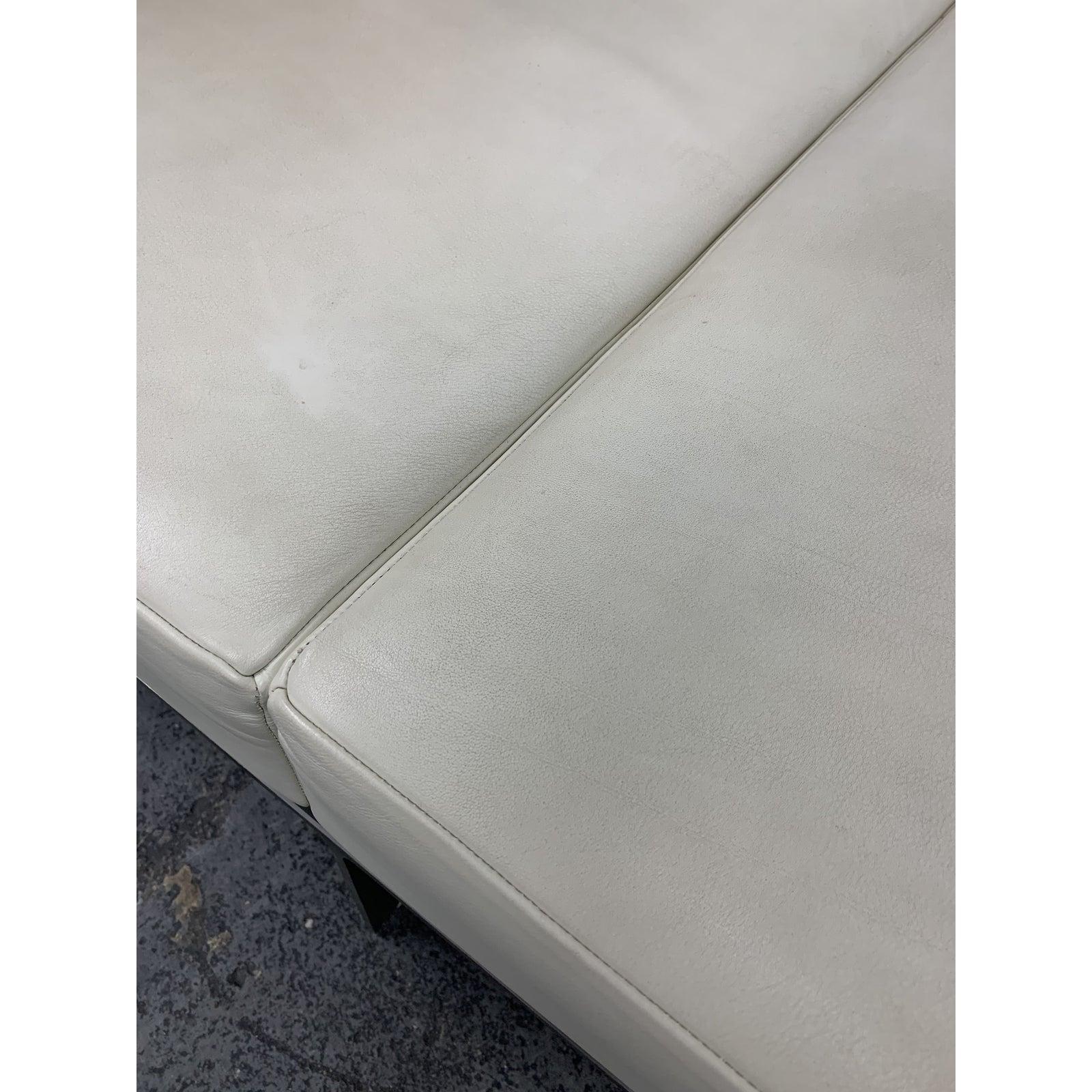 Metal Martin Brattrud Custom One Leather Bench For Sale