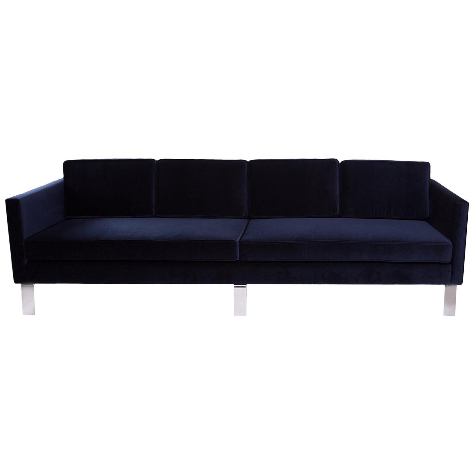 Martin Brattrud Sofa in Navy Mohair