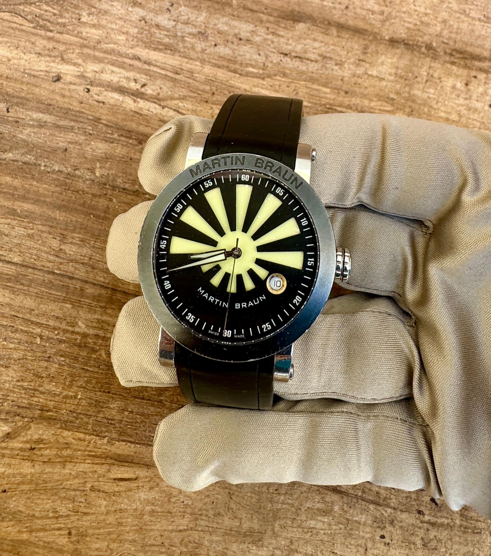 Martin Braun Korona Lume Dial Automatic N.017 Watch In Fair Condition In Toronto, CA