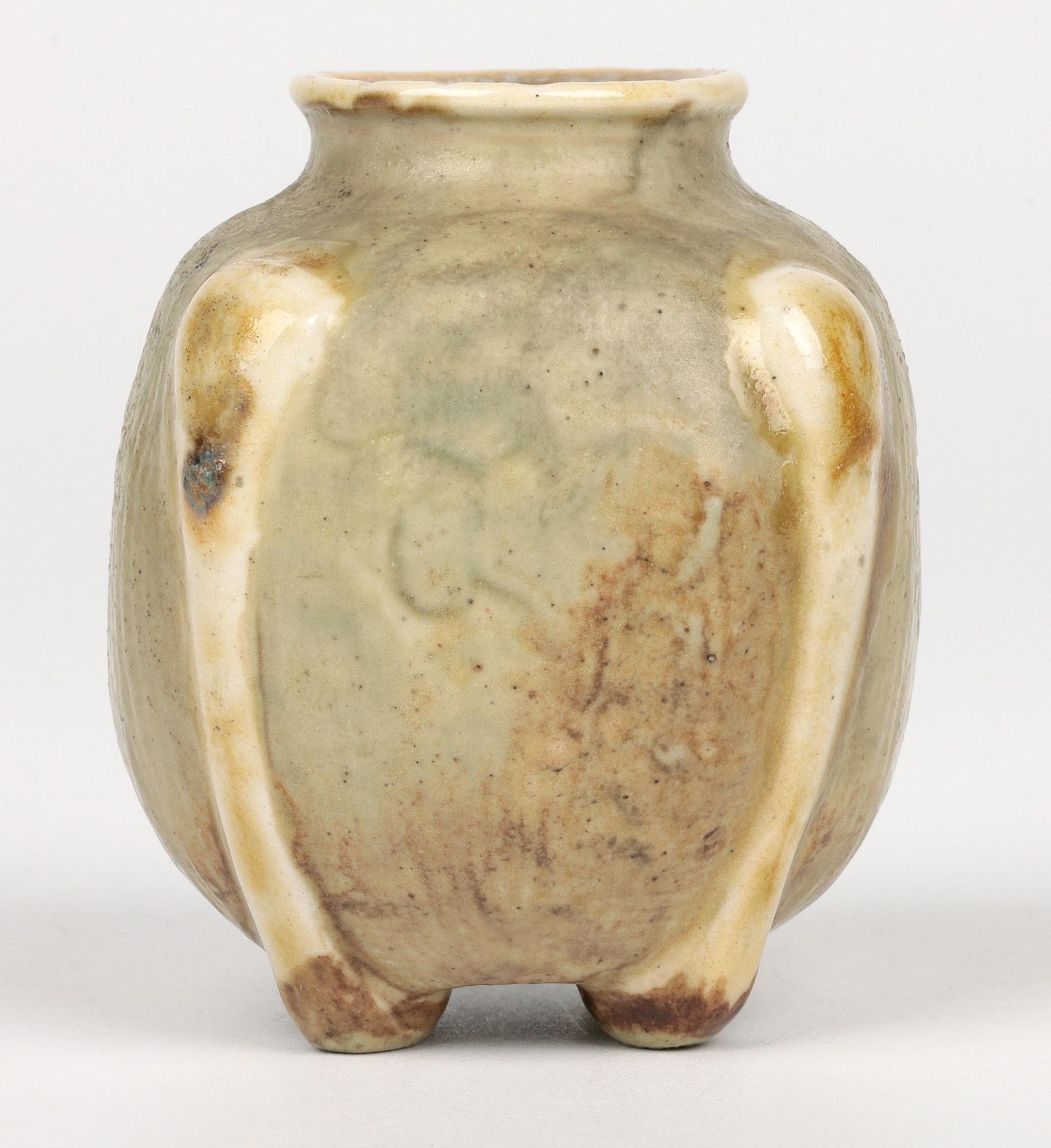 Martin Brothers Southall Gourd Shaped Art Pottery Vase Dated 1901 2