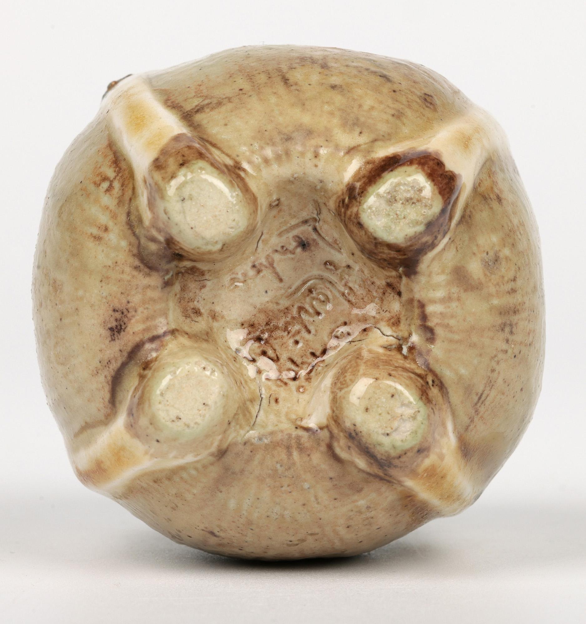 Martin Brothers Southall Gourd Shaped Art Pottery Vase Dated 1901 3