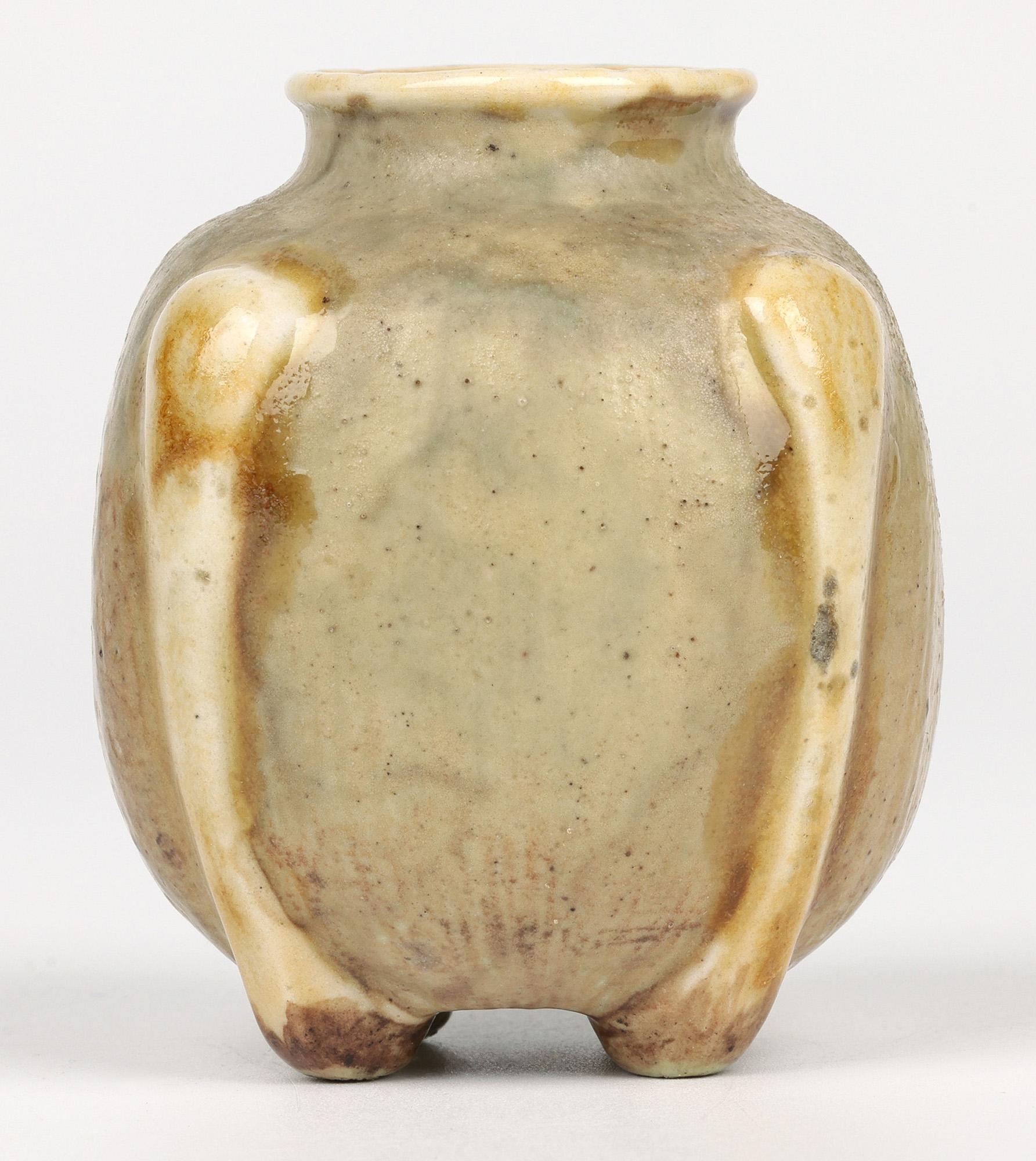 Martin Brothers Southall Gourd Shaped Art Pottery Vase Dated 1901 7