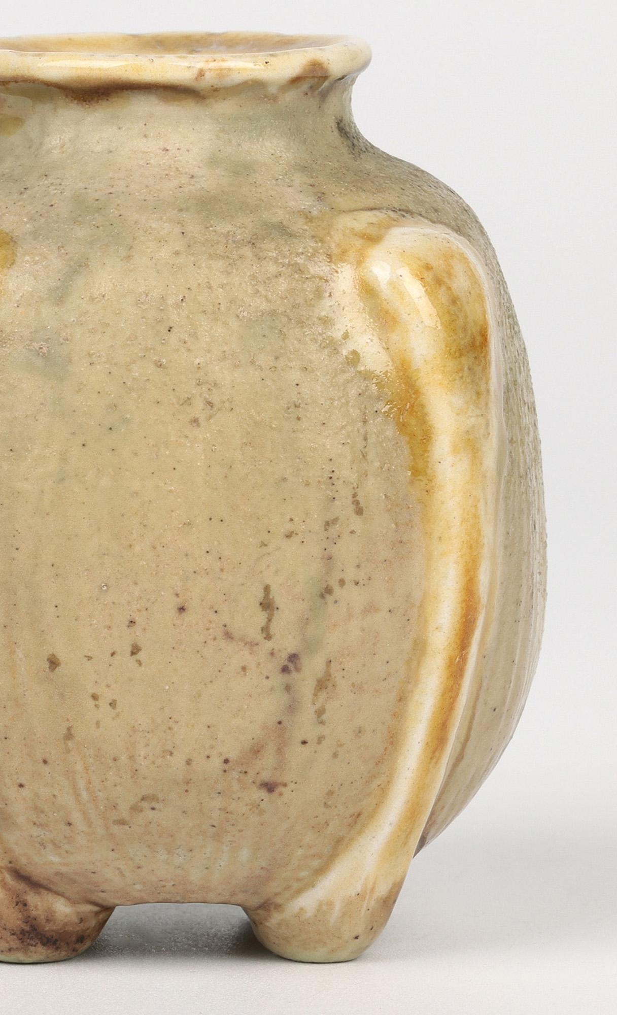 Martin Brothers Southall Gourd Shaped Art Pottery Vase Dated 1901 9