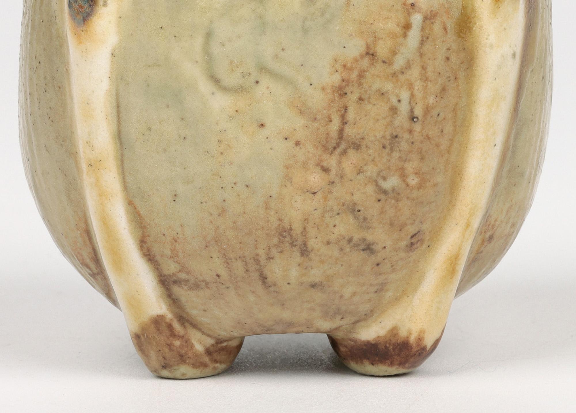 Martin Brothers Southall Gourd Shaped Art Pottery Vase Dated 1901 10