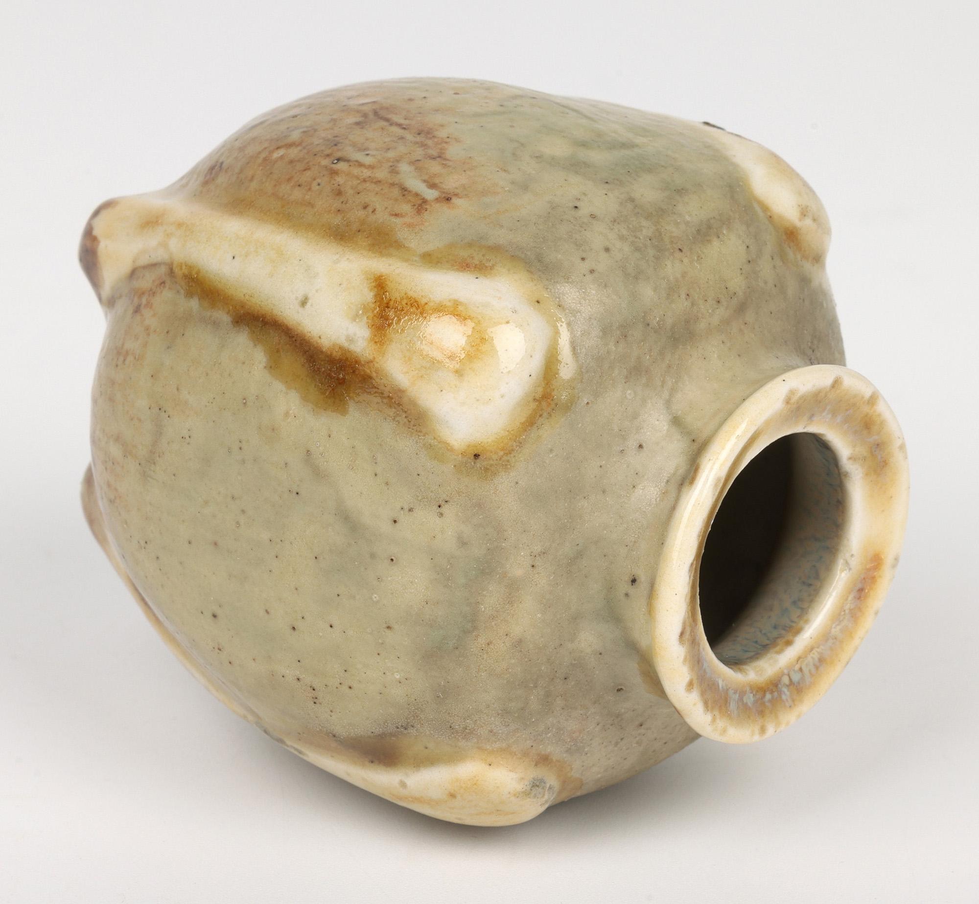 Arts and Crafts Martin Brothers Southall Gourd Shaped Art Pottery Vase Dated 1901