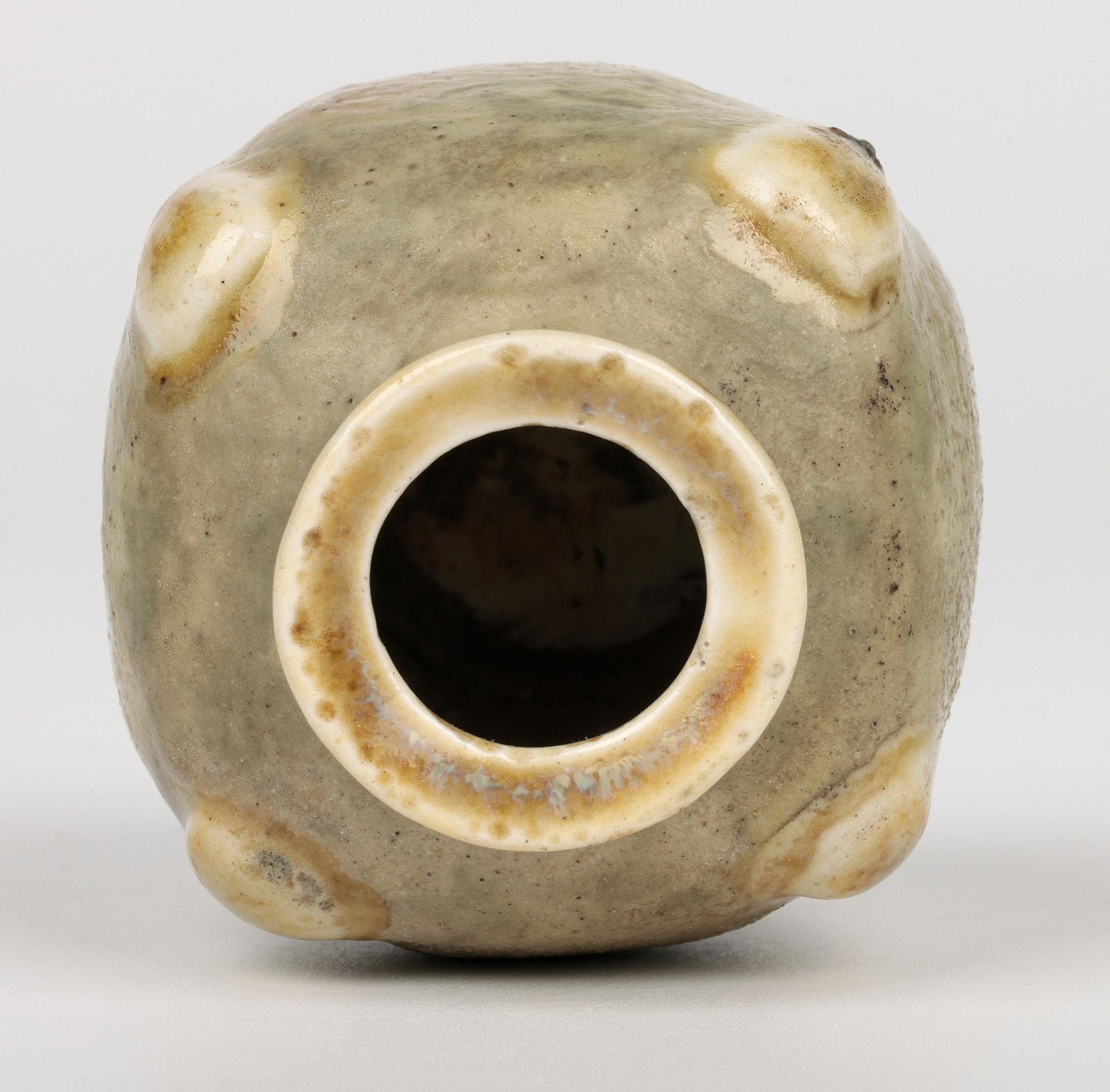 Martin Brothers Southall Gourd Shaped Art Pottery Vase Dated 1901 1