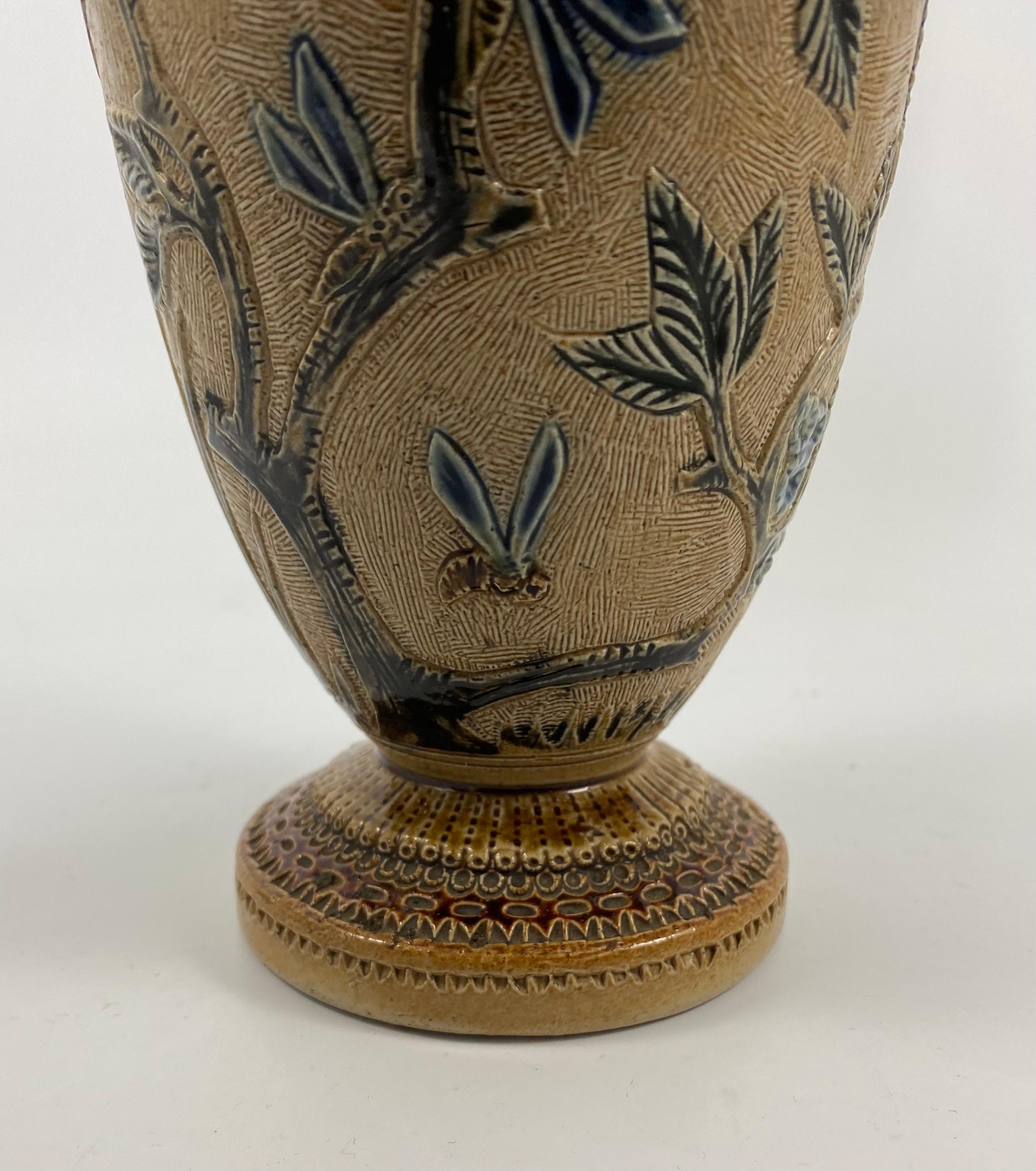 Martin Brothers Stoneware ‘Herons’ Vase, Dated 1874 1