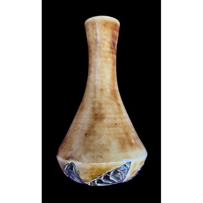 Martin Brother's Vase Decorated with Stylised Leaves to the Base, circa 1900 In Good Condition For Sale In Chipping Campden, GB