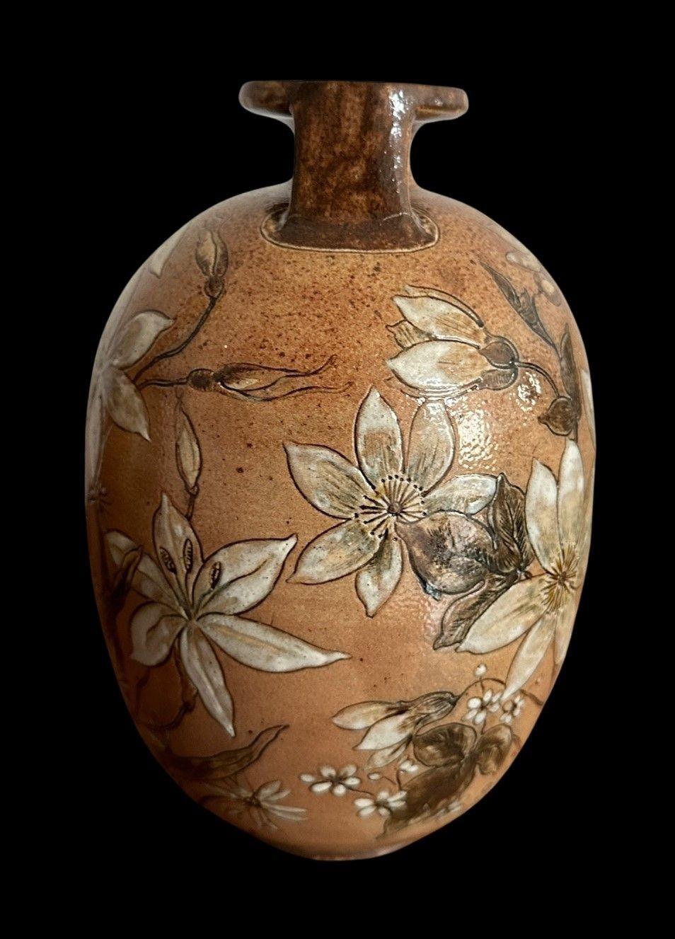 Late 19th Century Martin Brothers Vase For Sale