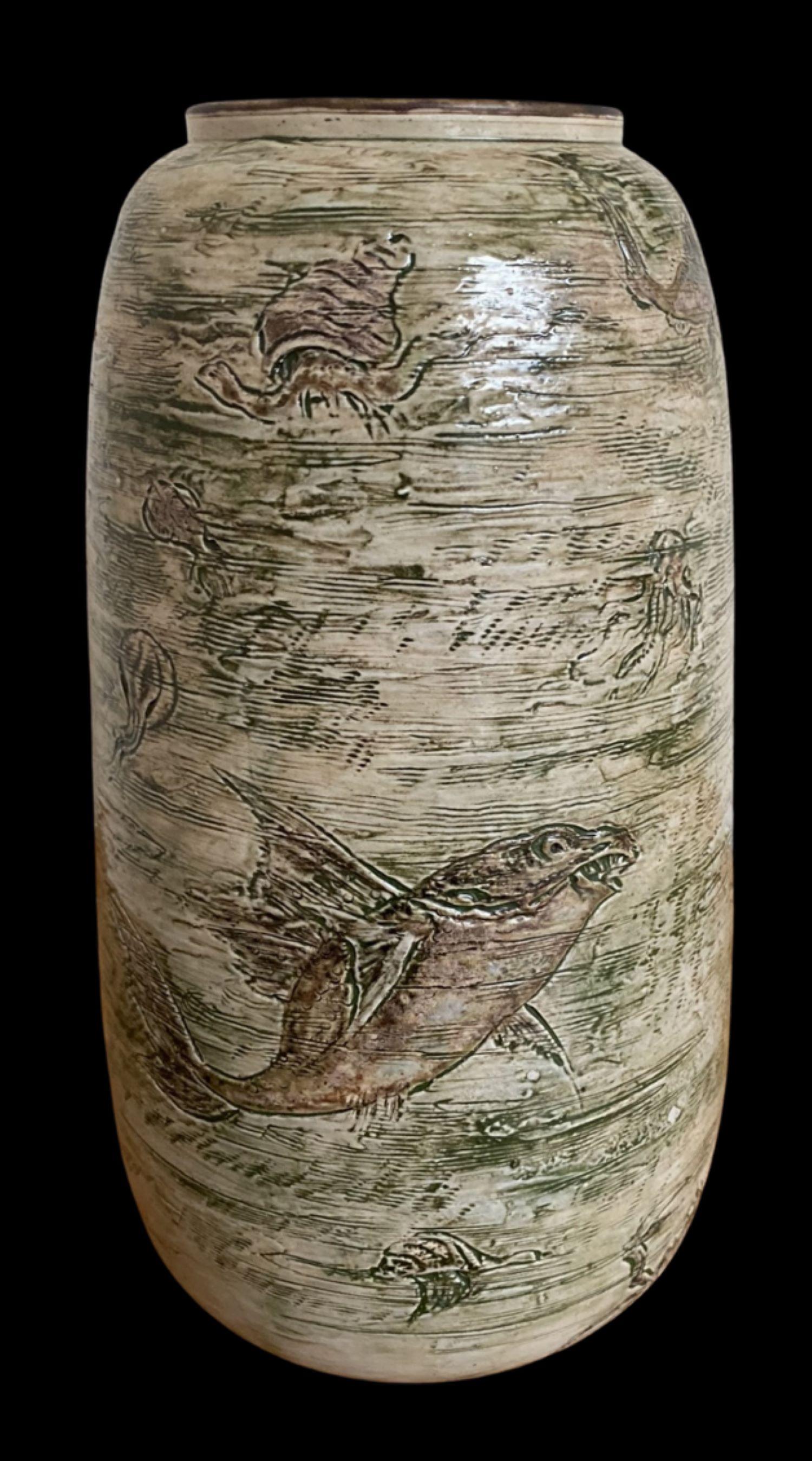 Arts and Crafts Martin Brothers Vase For Sale