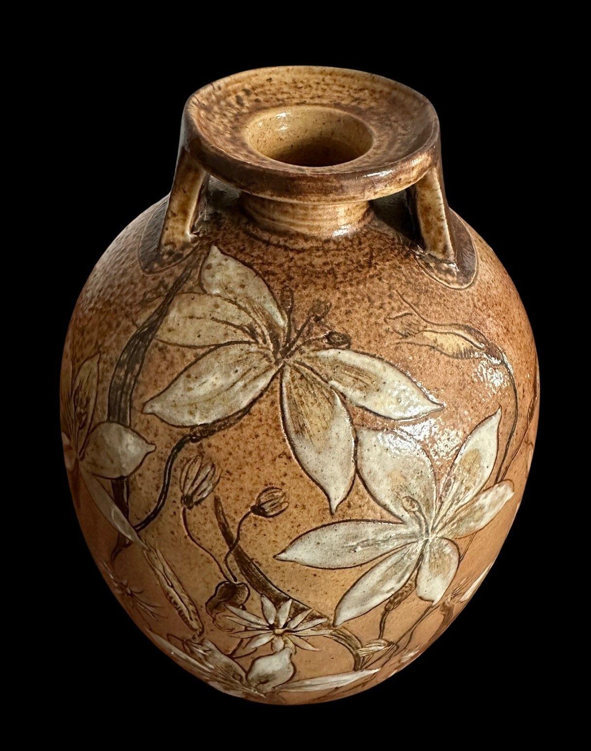 Stoneware Martin Brothers Vase For Sale