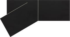 "Black Begins" - Pittura storica in campo nero, forma poligonale