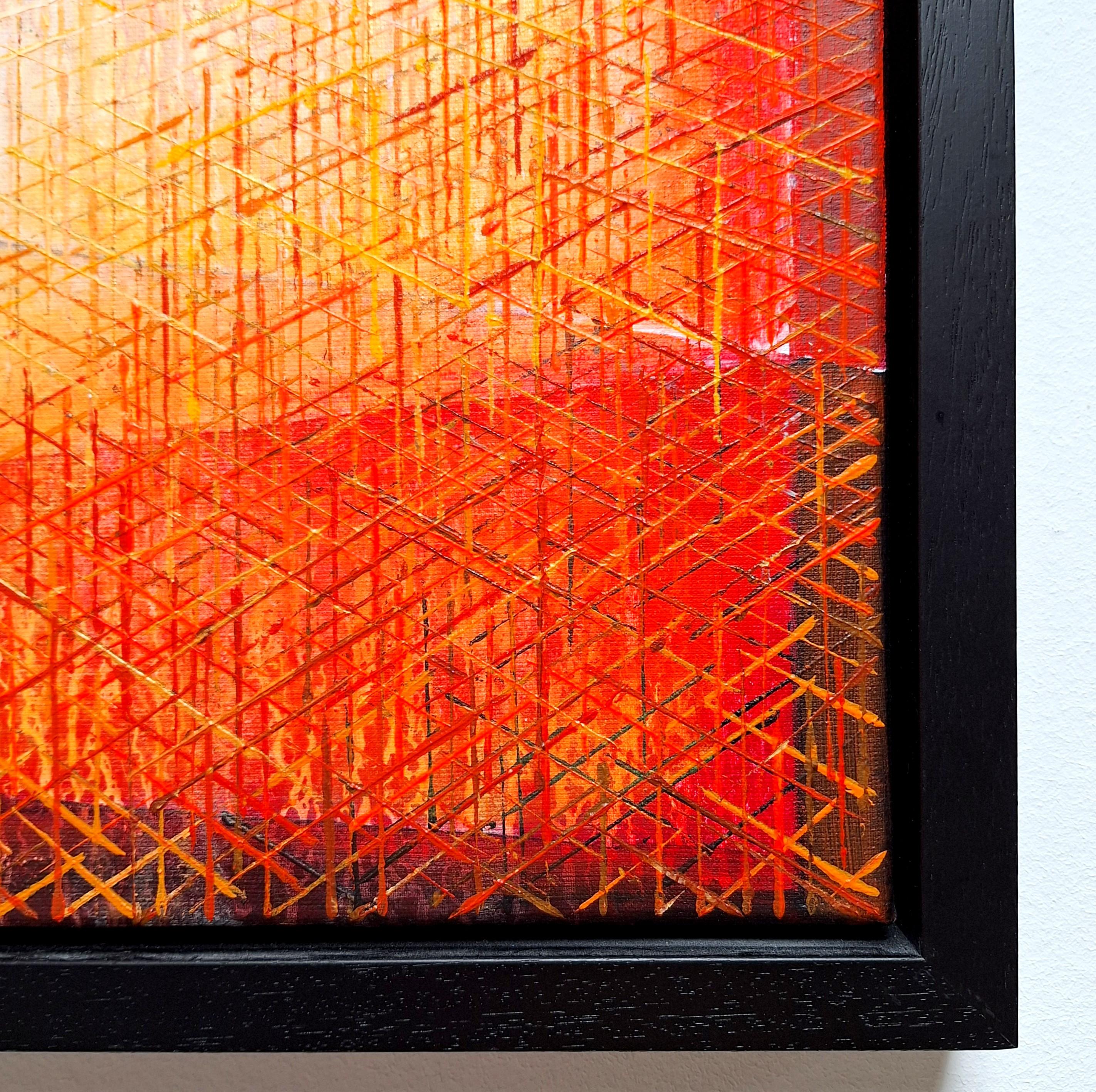 A202148 - contemporary modern abstract geometric painting on canvas For Sale 2