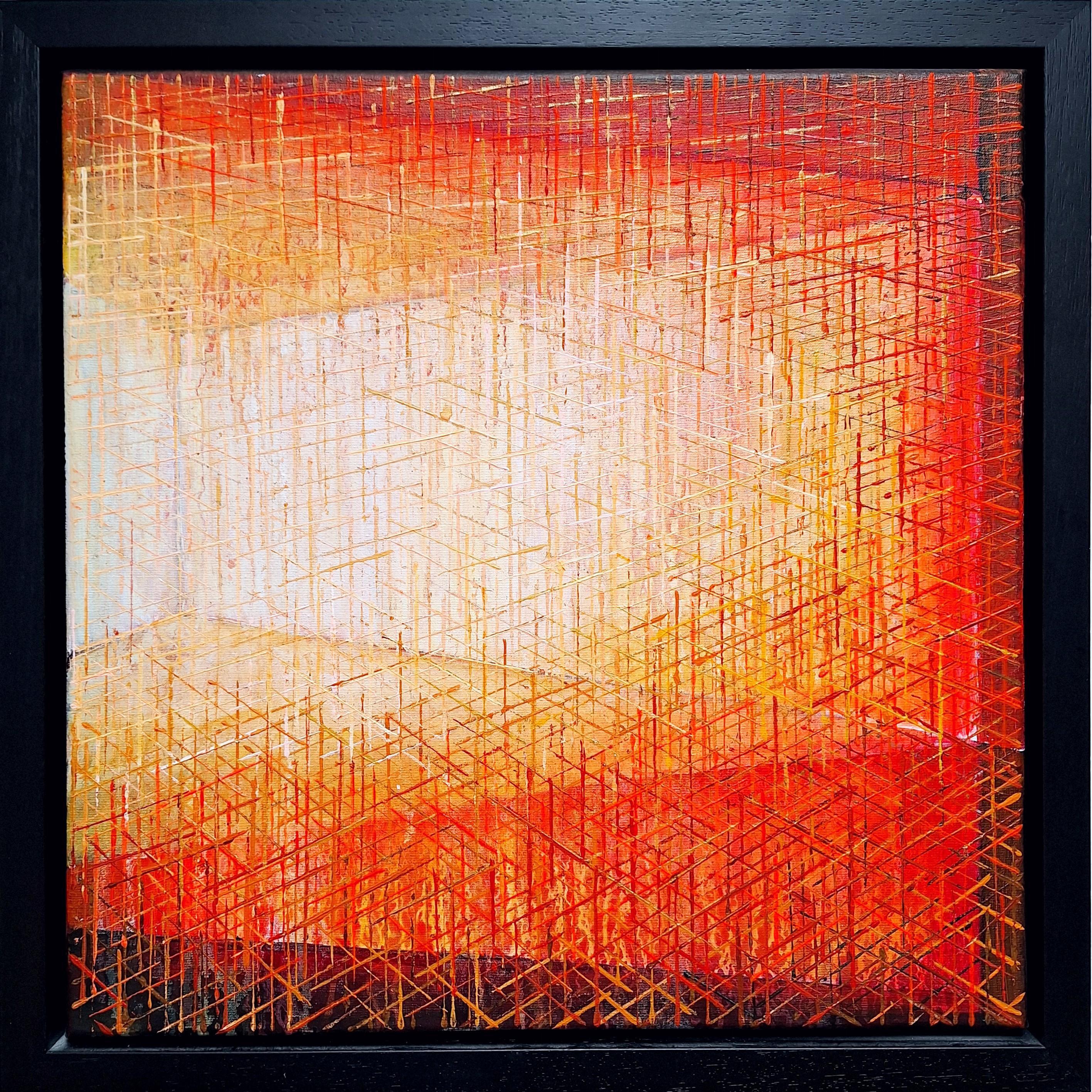 A202148 - pintura geométrica abstracta moderna contemporánea sobre lienzo