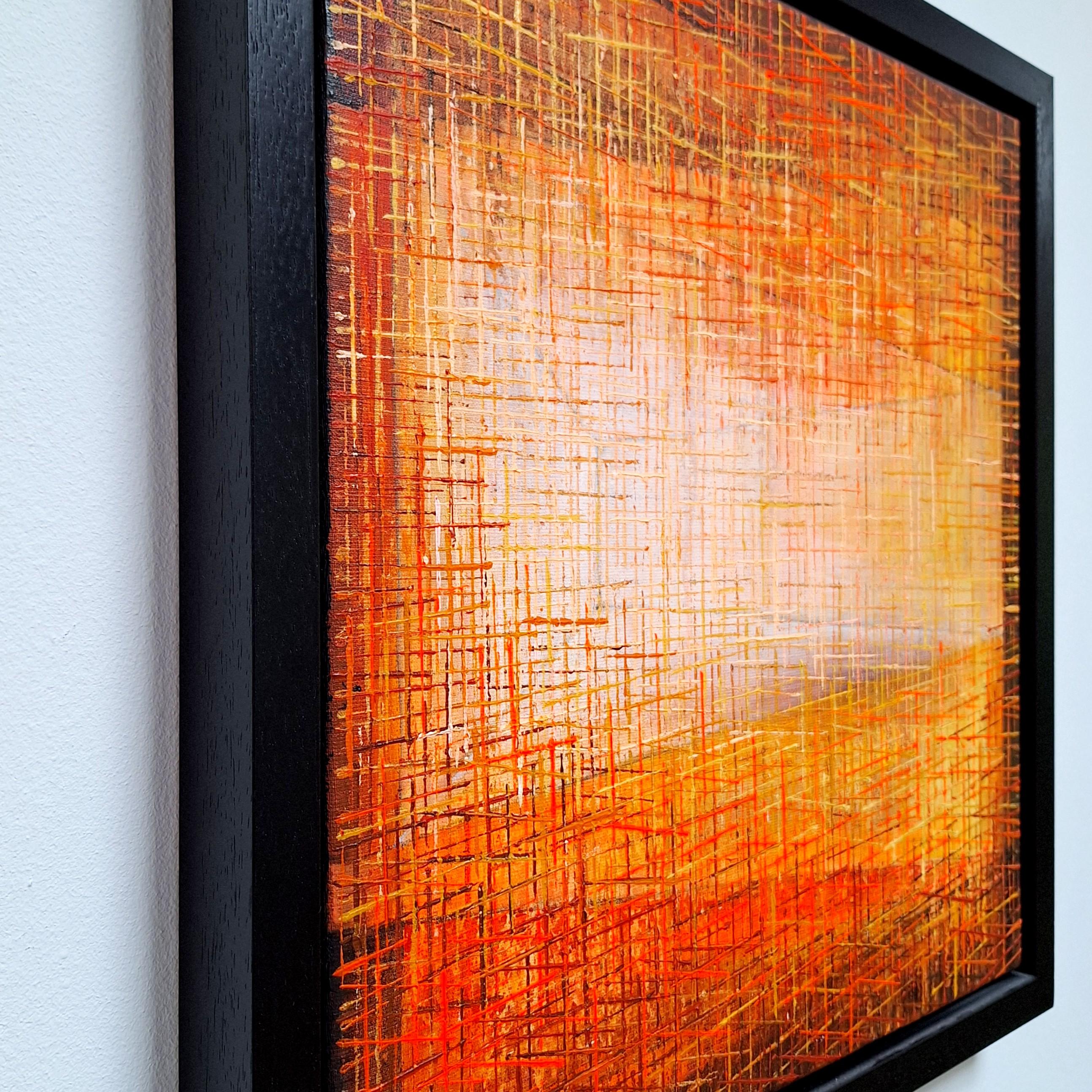 A202155 - pintura geométrica abstracta moderna contemporánea sobre lienzo - Painting Contemporáneo de Martin Copier