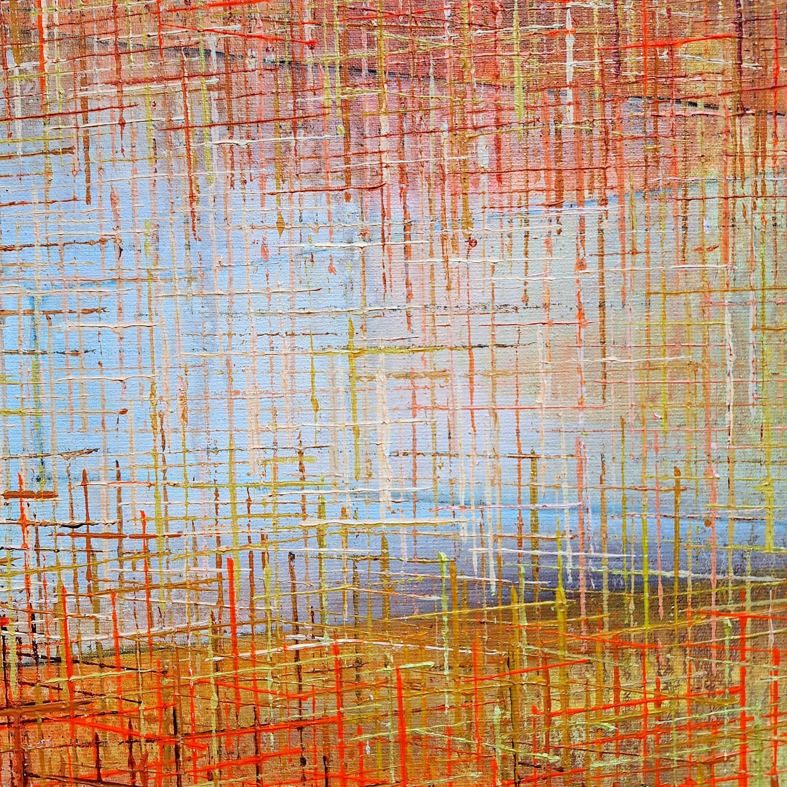 A202155 - pintura geométrica abstracta moderna contemporánea sobre lienzo en venta 1