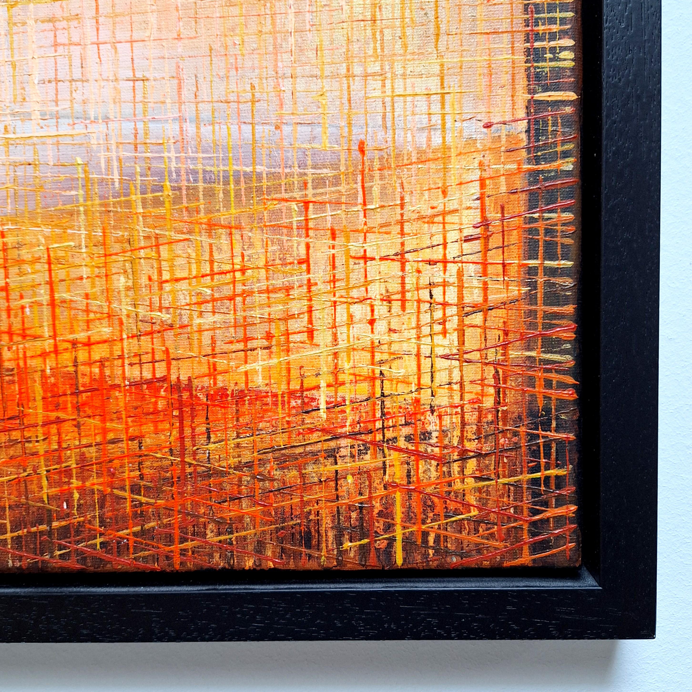 A202155 - pintura geométrica abstracta moderna contemporánea sobre lienzo en venta 2