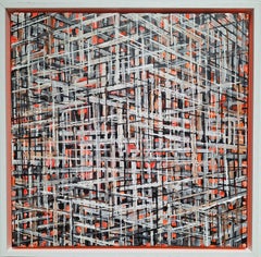 F20247 - contemporary modern abstract geometric painting on canvas