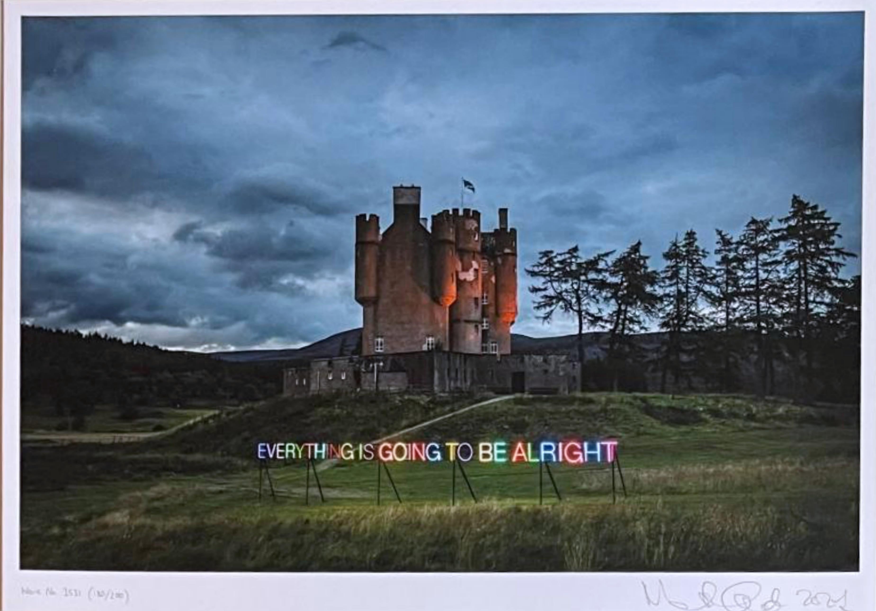 Martin Creed Landscape Print - Everything's Going to be Alright (Work No. 3531) with bespoke archival gift box 