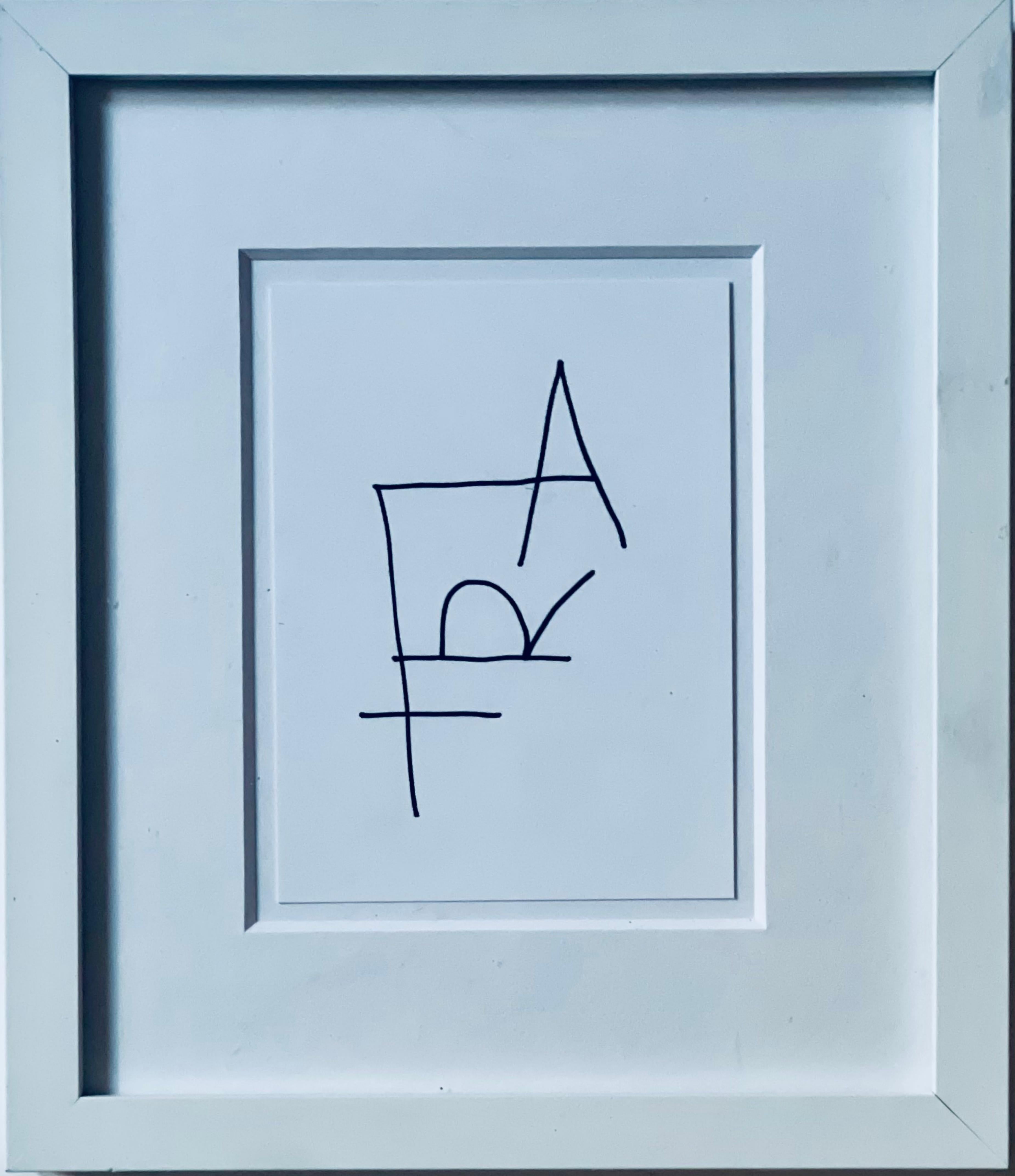 Digital xerox print on wove paper
pencil signed and numbered 43/50 (there were also 10 artist's proofs)
Work No. 2879 is a Minimalist illustration formed of three letters, all connected by their structural lines to spell the word “ART"
Courtesy of