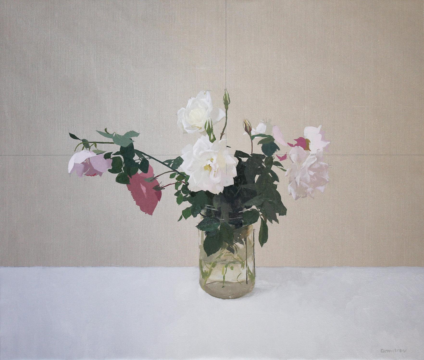Martin Dimitrov Still-Life Painting - Garden Roses 1