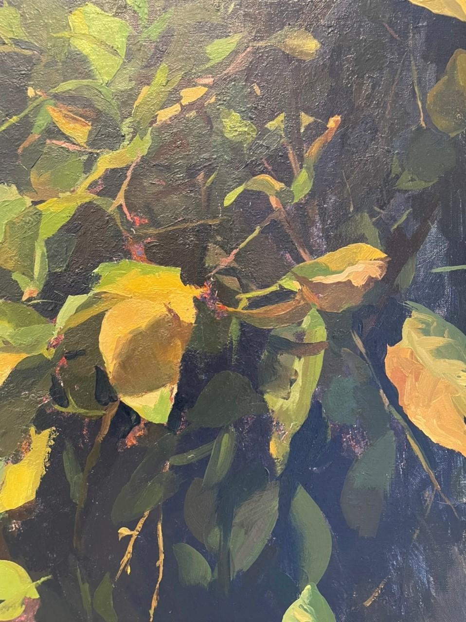 Lemon Leaves - Painting by Martin Dimitrov
