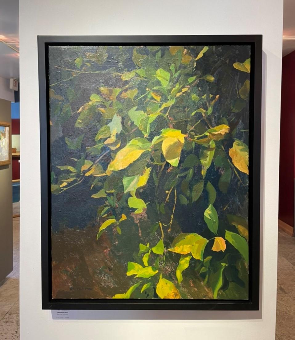 Lemon Leaves - Realist Painting by Martin Dimitrov