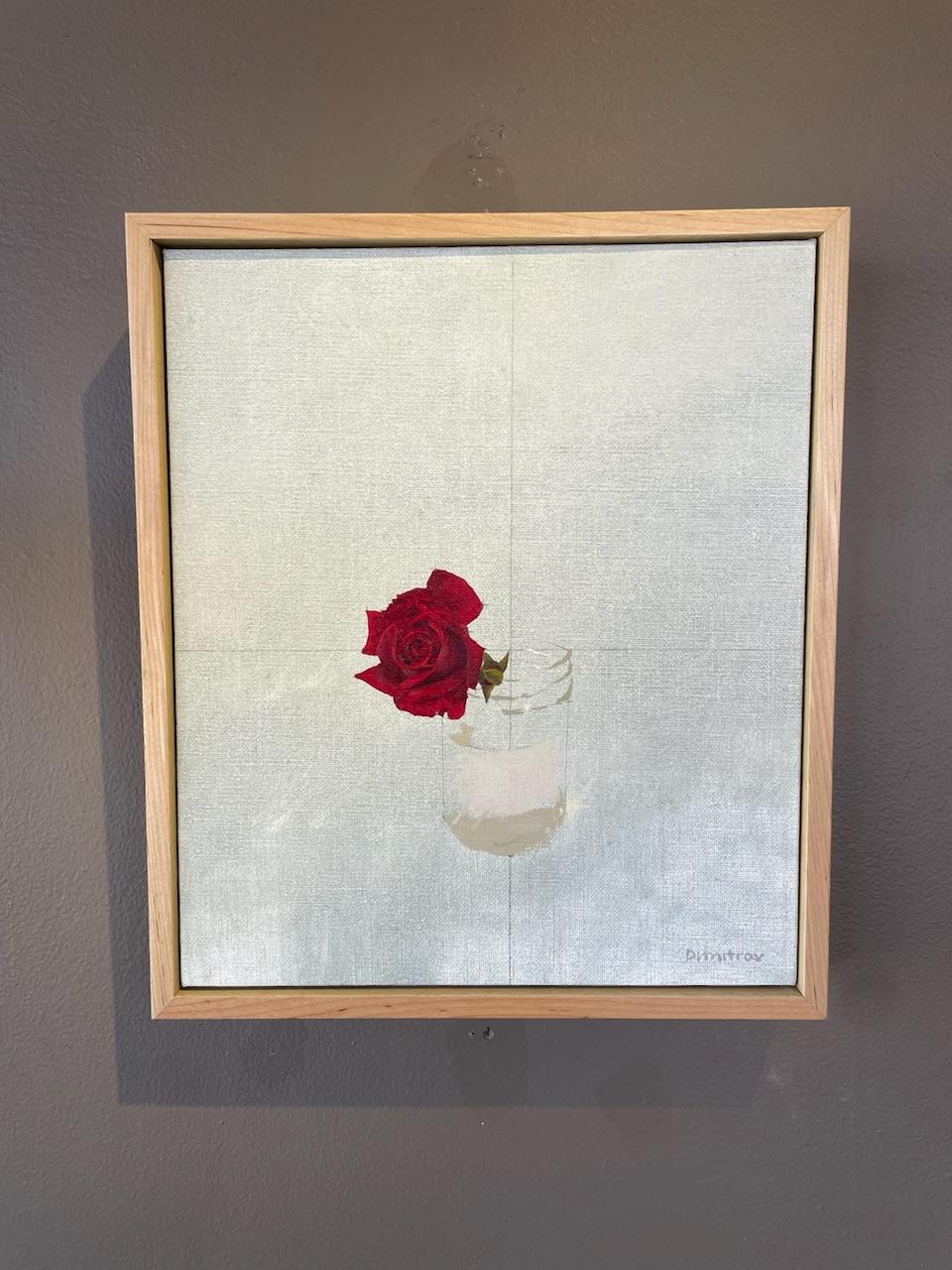 Rose rouge  - Painting de Martin Dimitrov