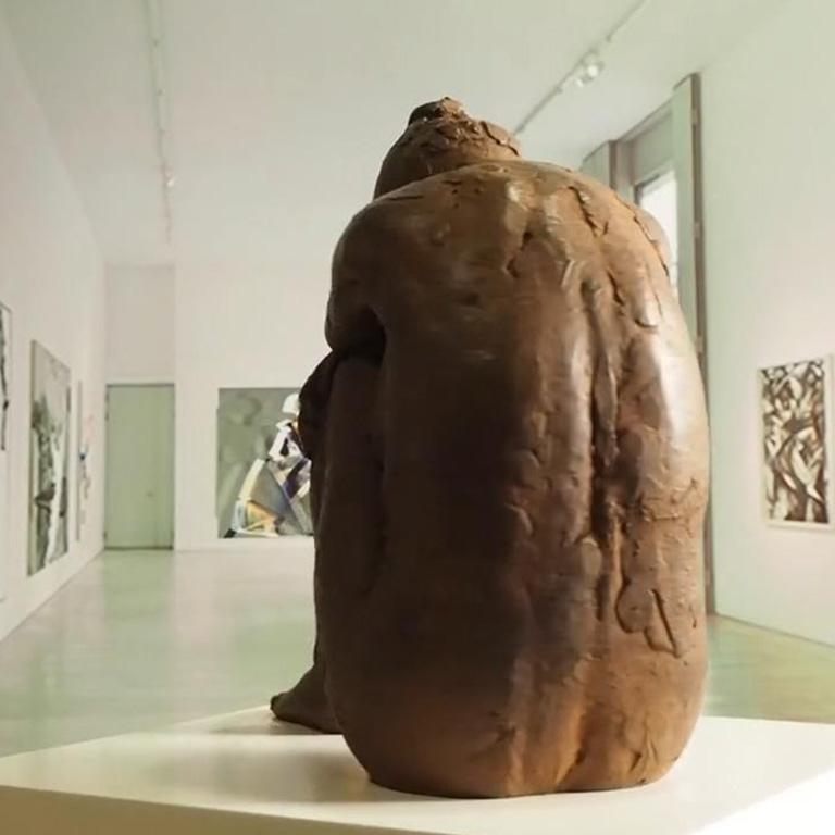 Big Act of Cluster Woman - Martín Duque Impressionist Bronze layer Sculpture For Sale 7
