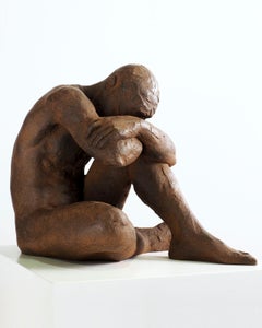 Big Act of Naked Man - Martín Duque Impressionist Bronze layer Sculpture
