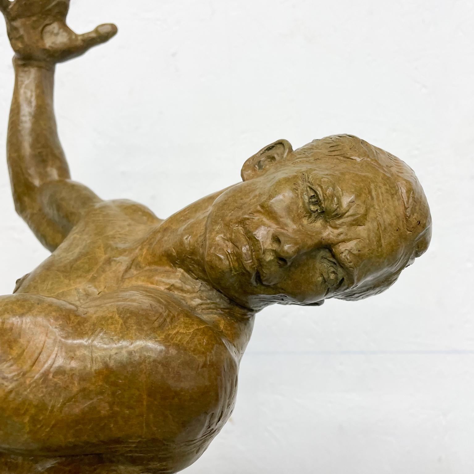 Modern Martin Eichinger Figurative Bronze Sculpture Narrative 