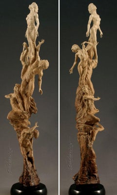 "Sueños de éxtasis", Martin Eichinger, Figurativo, Bronce, Romance, 70x12x17 pulg.