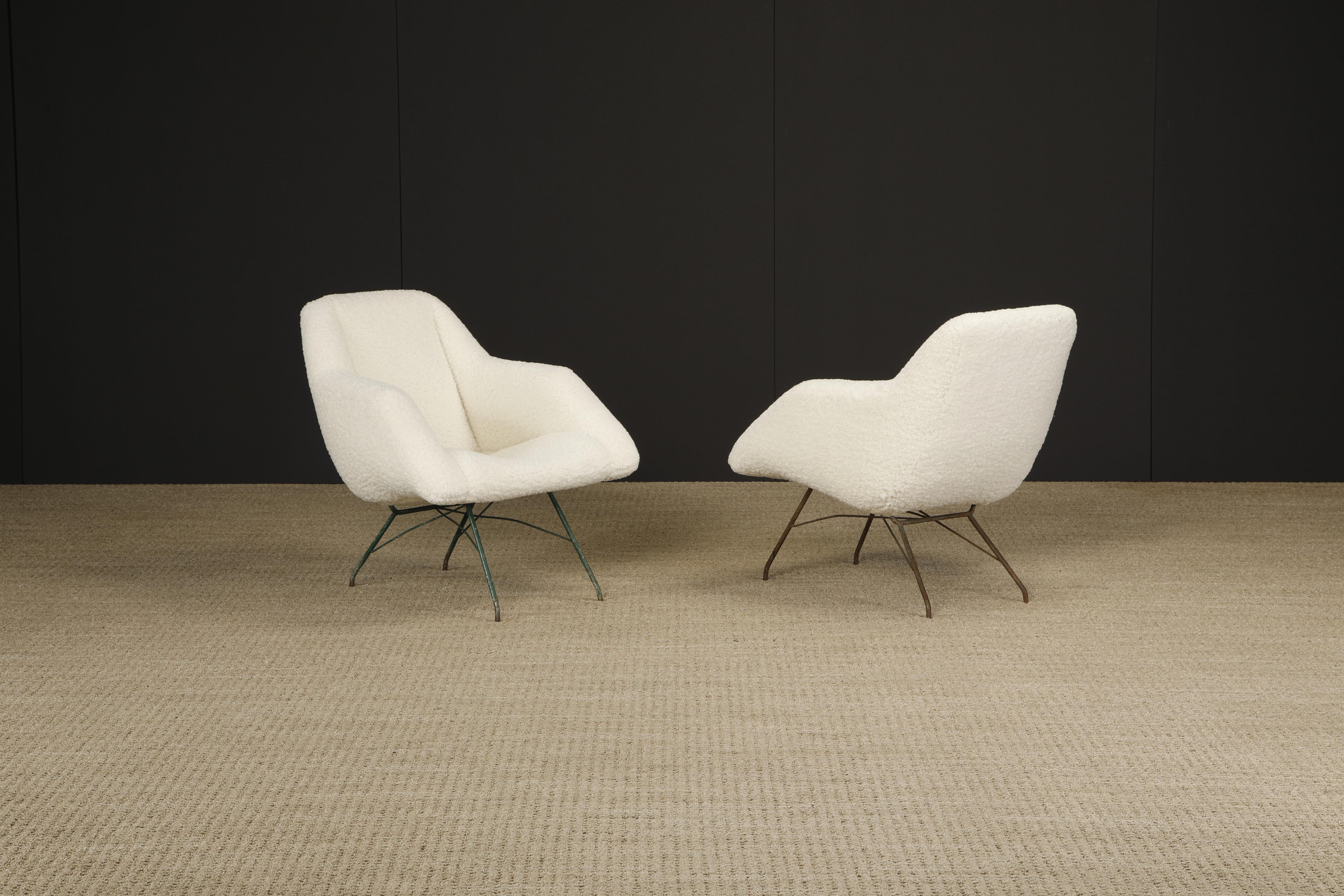 Mid-20th Century Martin Eisler and Carlo Hauner 'Concha' Lounge Chairs for Forma, Brazil, c 1960 For Sale