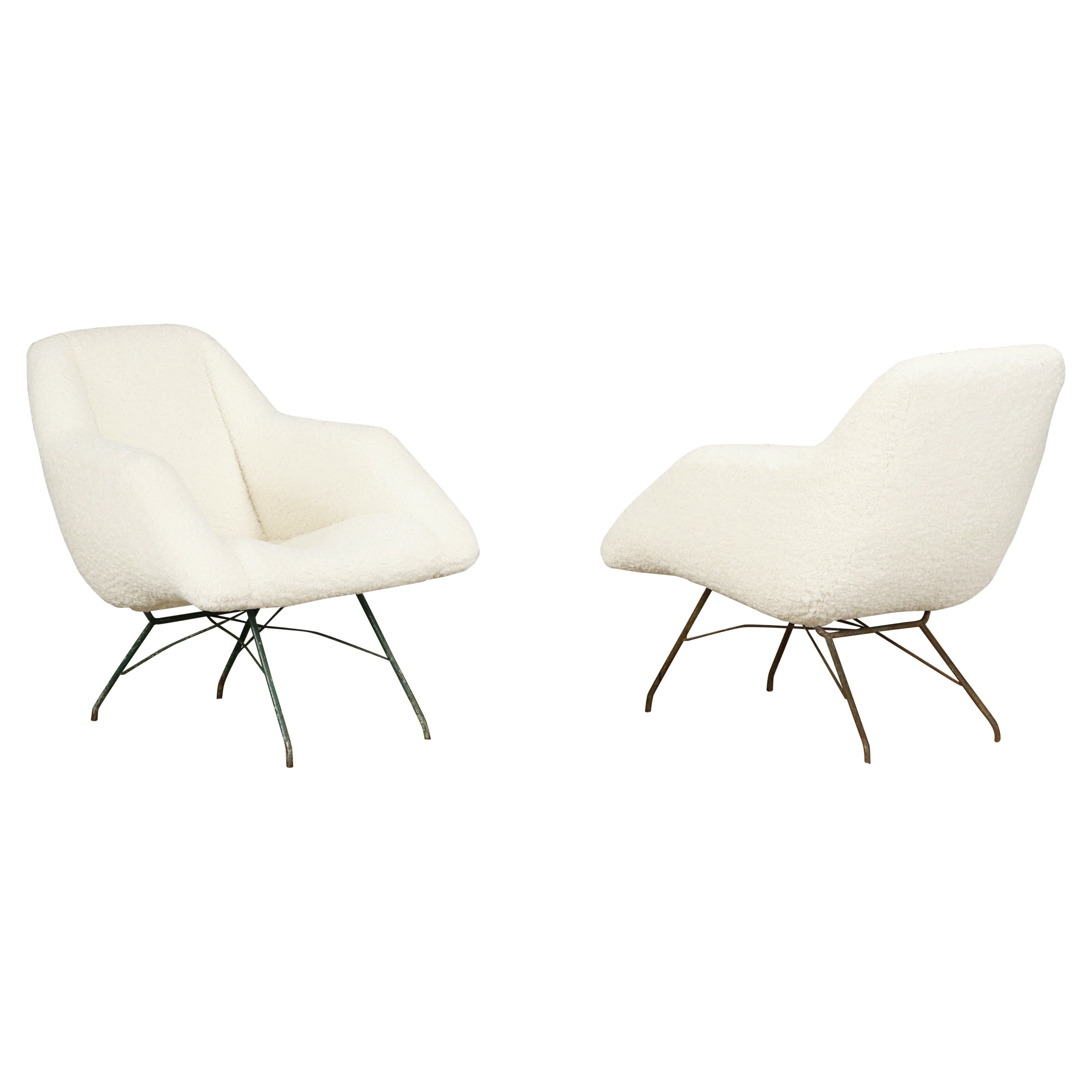 Martin Eisler and Carlo Hauner 
Concha
 Lounge Chairs for Forma, Brazil, c 1960