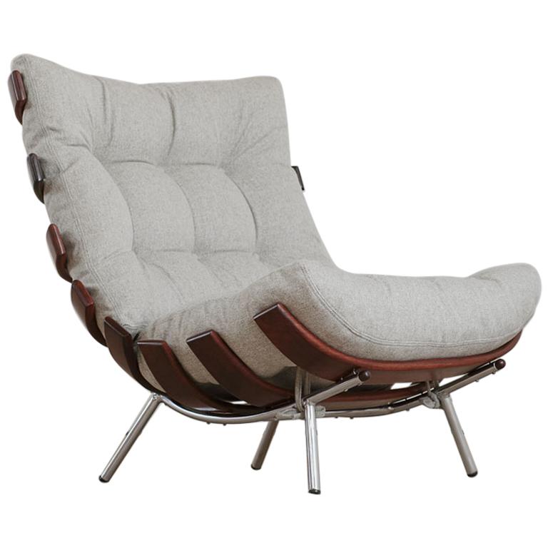 Martin Eisler and Carlo Hauner "Costela" Lounge Chair, Brazil, 1950s
