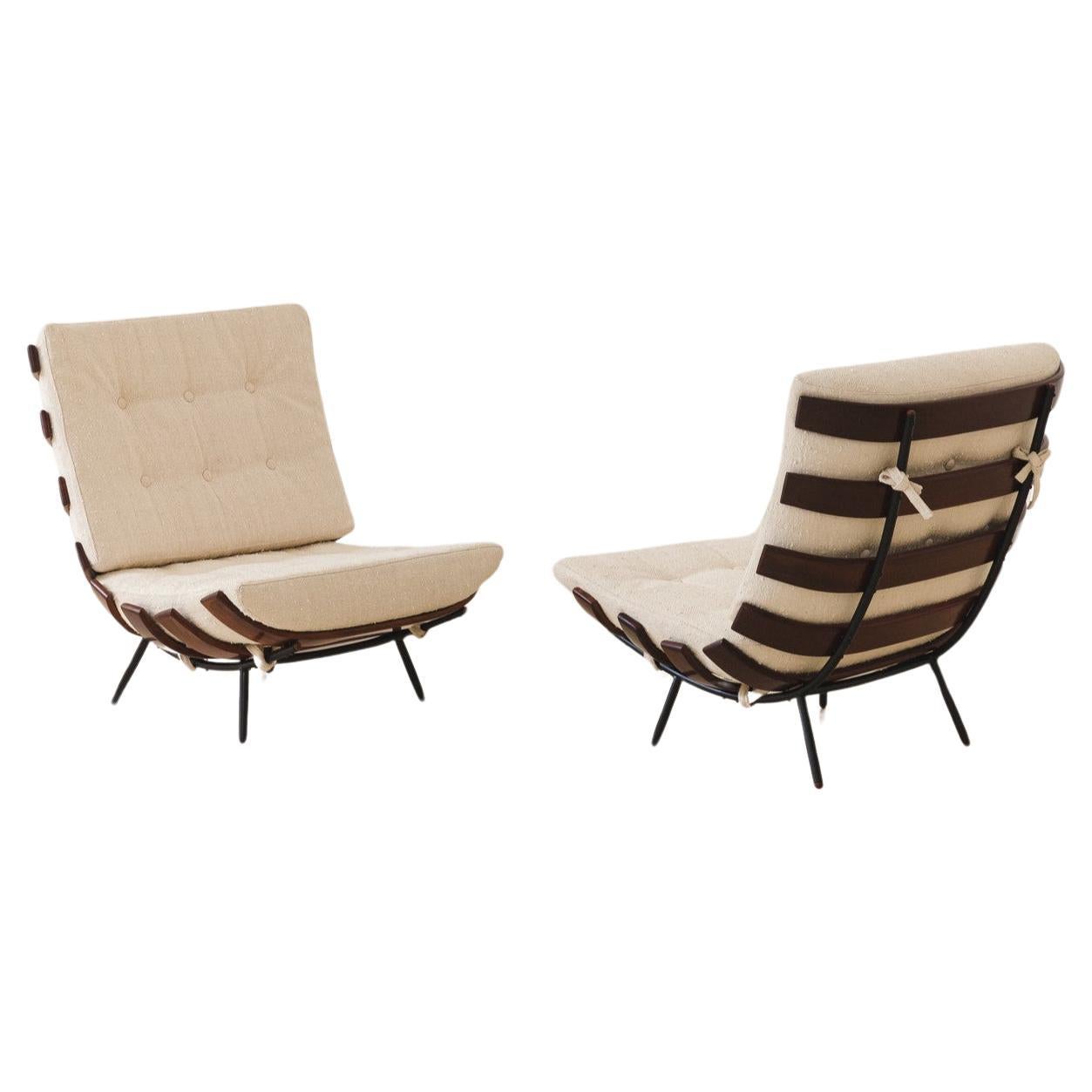 Martin Eisler and Carlo Hauner "Costela" Lounge Chair, Brazil, 1953