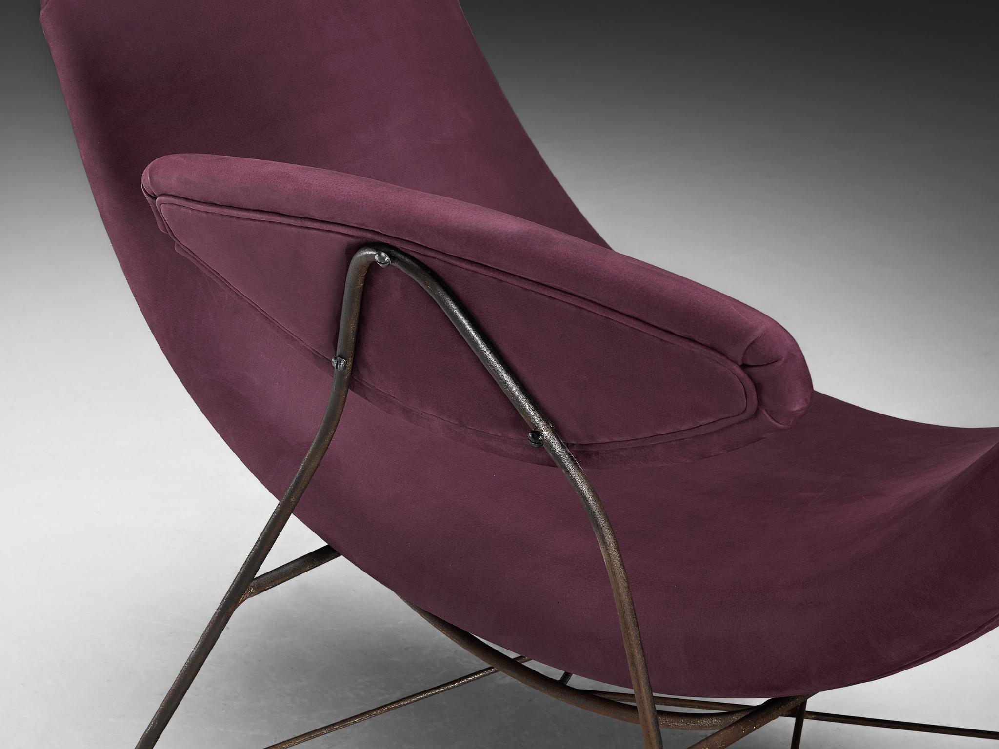 Brazilian Martin Eisler & Carlo Hauner Early Edition 'Reversible' Chair in Leather