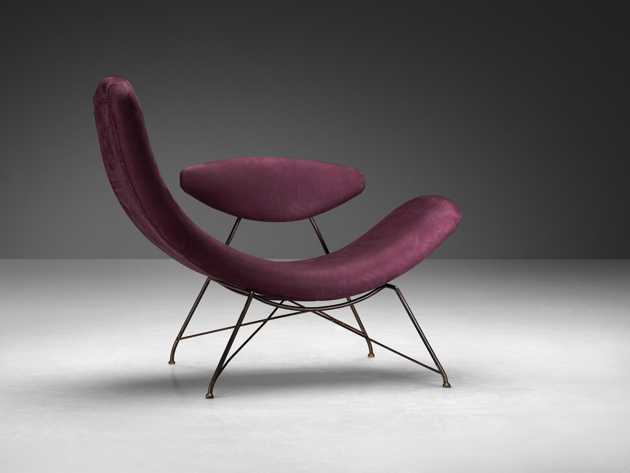 Martin Eisler & Carlo Hauner Early Edition 'Reversible' Chair in Leather 1