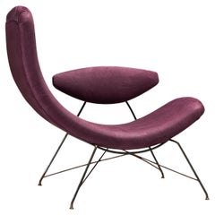 Martin Eisler & Carlo Hauner Early Edition 'Reversible' Chair in Leather