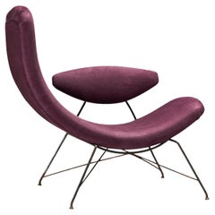 Martin Eisler & Carlo Hauner Early Edition 'Reversible' Chair in Leather