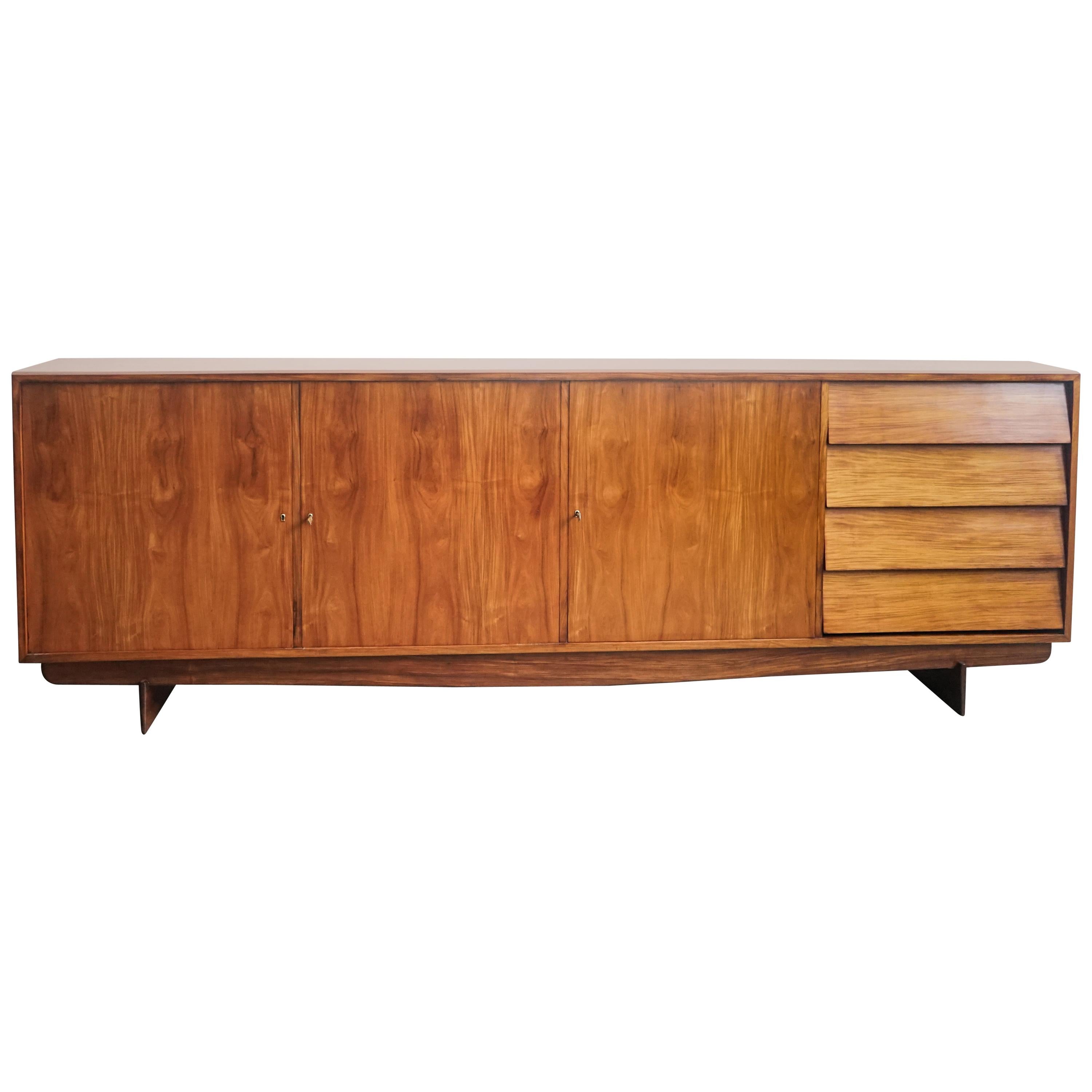 Martin Eisler Credenza in Caviuna, Brazilian Midcentury Design, 1950 For Sale