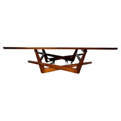 Martin Eisler for Forma. Mid-Century Modern Folding Center/Dining Table in Wood