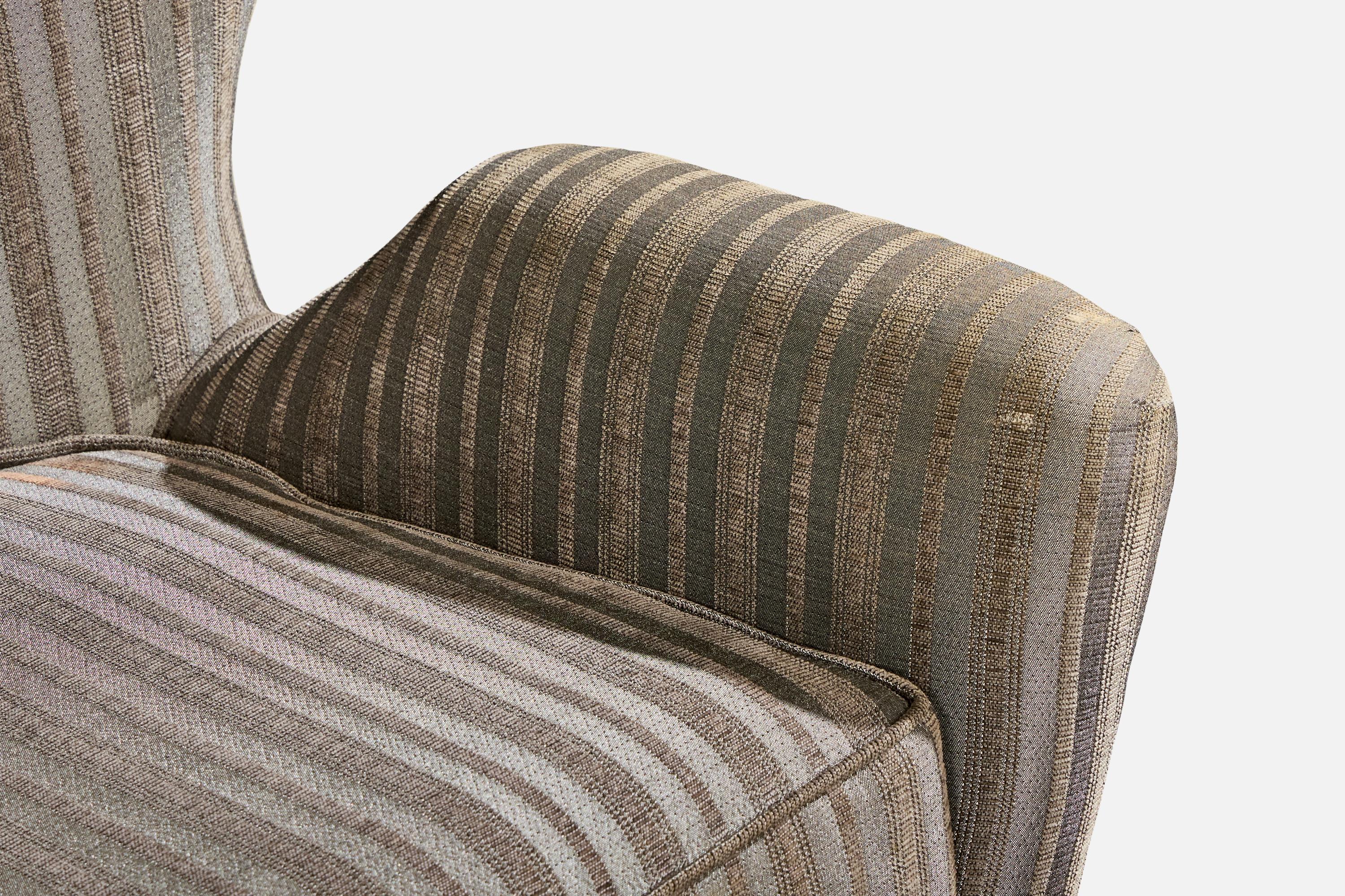 Martin Eisler, Lounge Chairs, Stoff, Holz, Brasilien, 1950er Jahre im Angebot 4